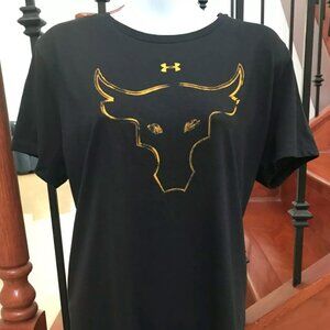 Under Armour Womens Project Rock Brahma Bull T Shirt 1352094 Size L  NWT